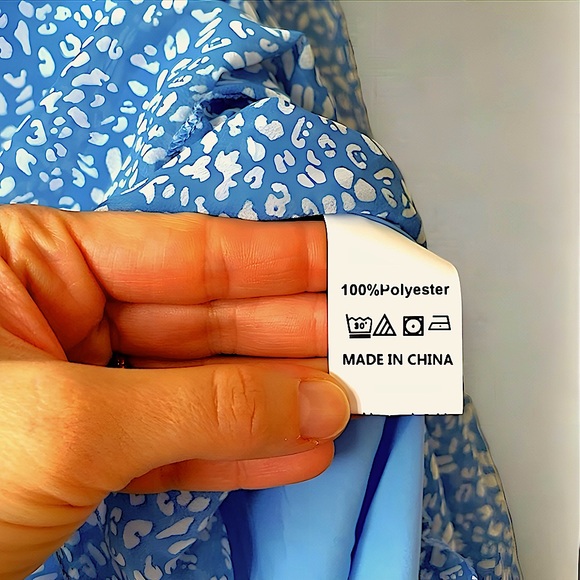 Ruffle Dot Print Dress LARGE - Picture 10 of 12